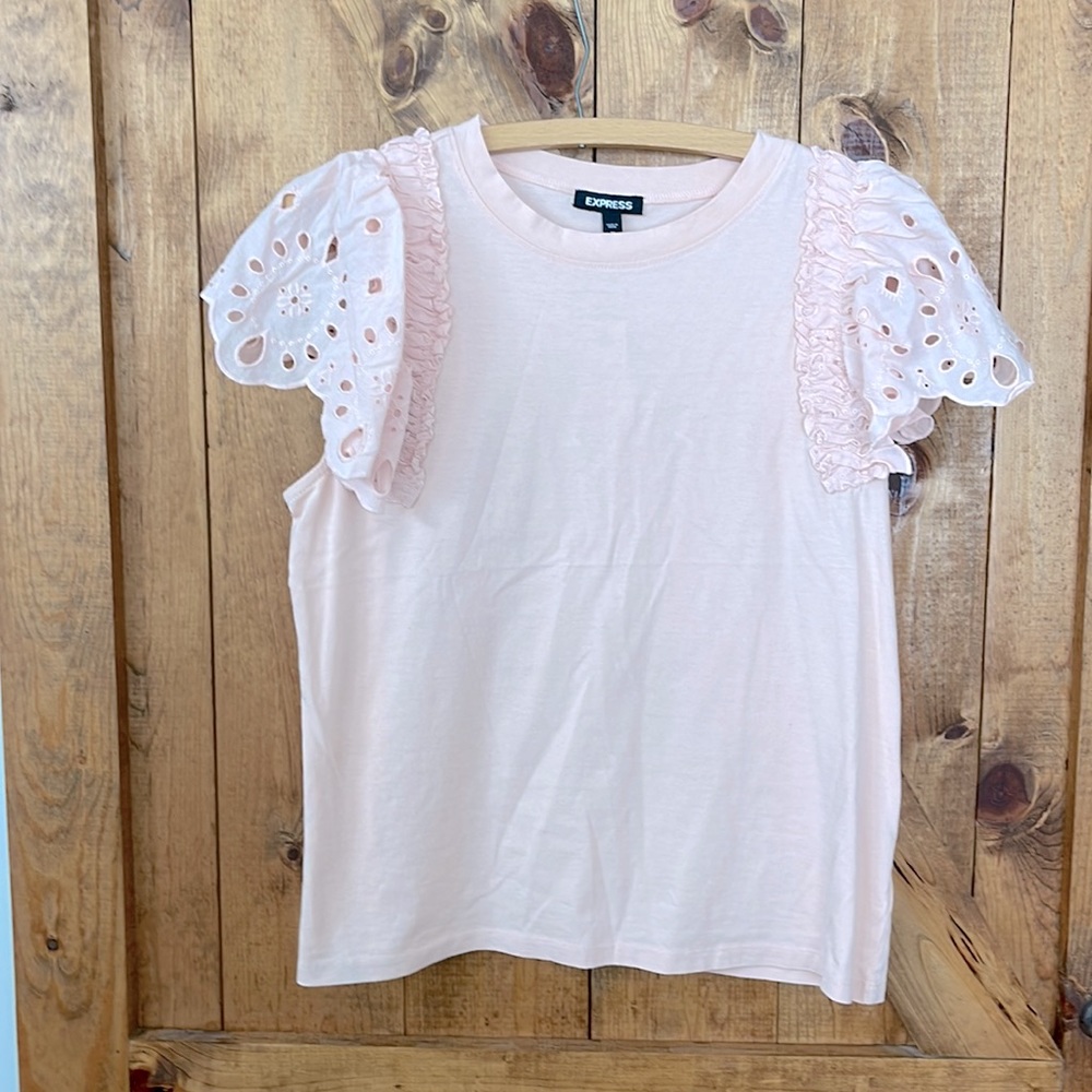 Express flutter sleeve top